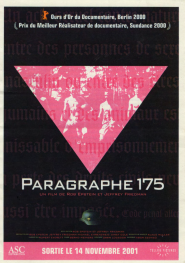 Projection "Paragraphe 175" de Rob Epstein et Jeffrey Friedman